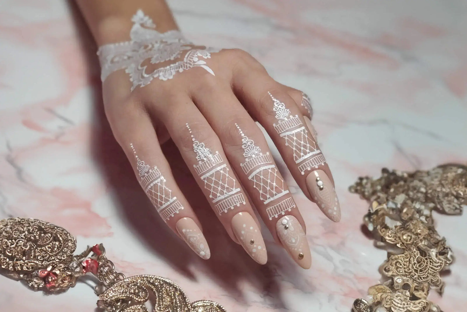 CND Bridal Lookbook You Had Me at Henna Nail Art by Tamara Di Lullo